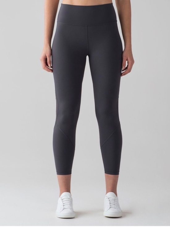 lululemon athletica Pants - Lululemon Women’s Revitalize Tight Gray Legging back knee mesh size 8